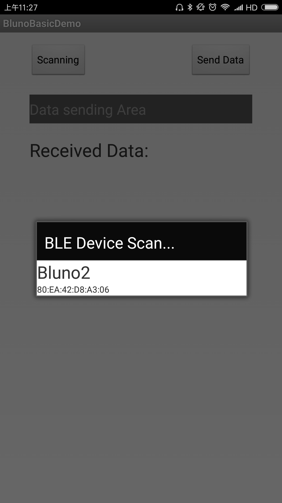 Fig1: 手机扫描BLE4.1设备