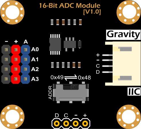 I2C ADS1115 16位AD转换模块 I2C ADS1115 16位AD转换模块