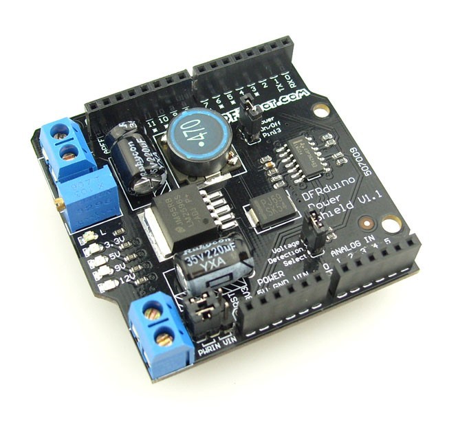 Power Shield 电源扩展板(SKU:DFR0105) Power Shield 电源扩展板(SKU:DFR0105)